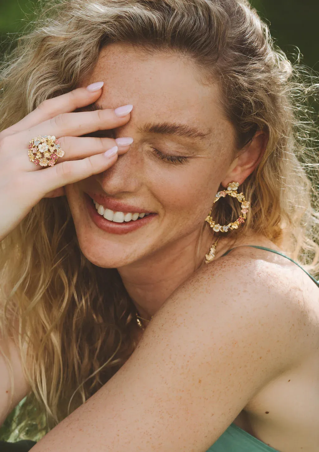 Wildflowers Gathered Hoop Earrings